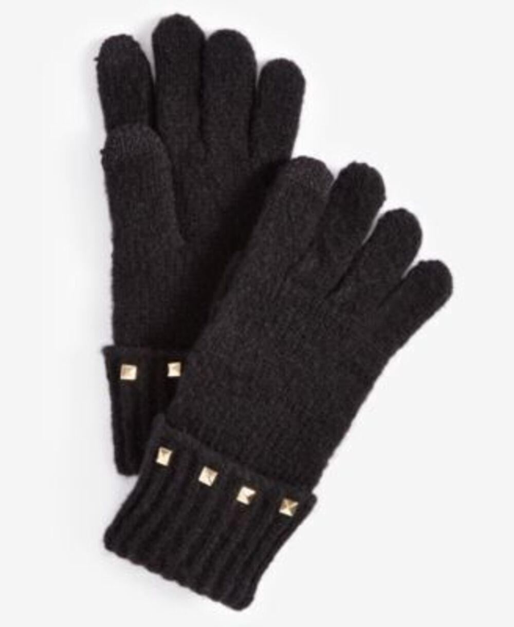 I.N.C. International Concepts Womens Studded Gloves Plum ONE SIZE